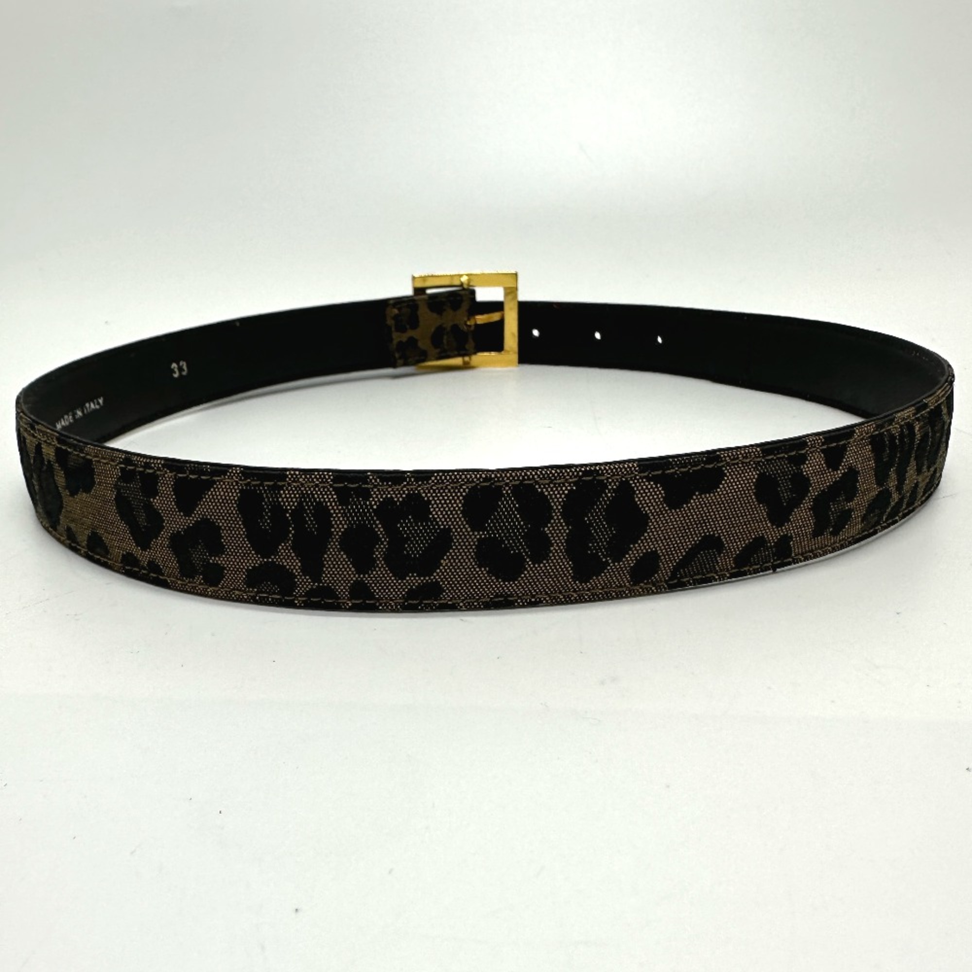 Fendi Leopard belt Brown/Red GoldHardware