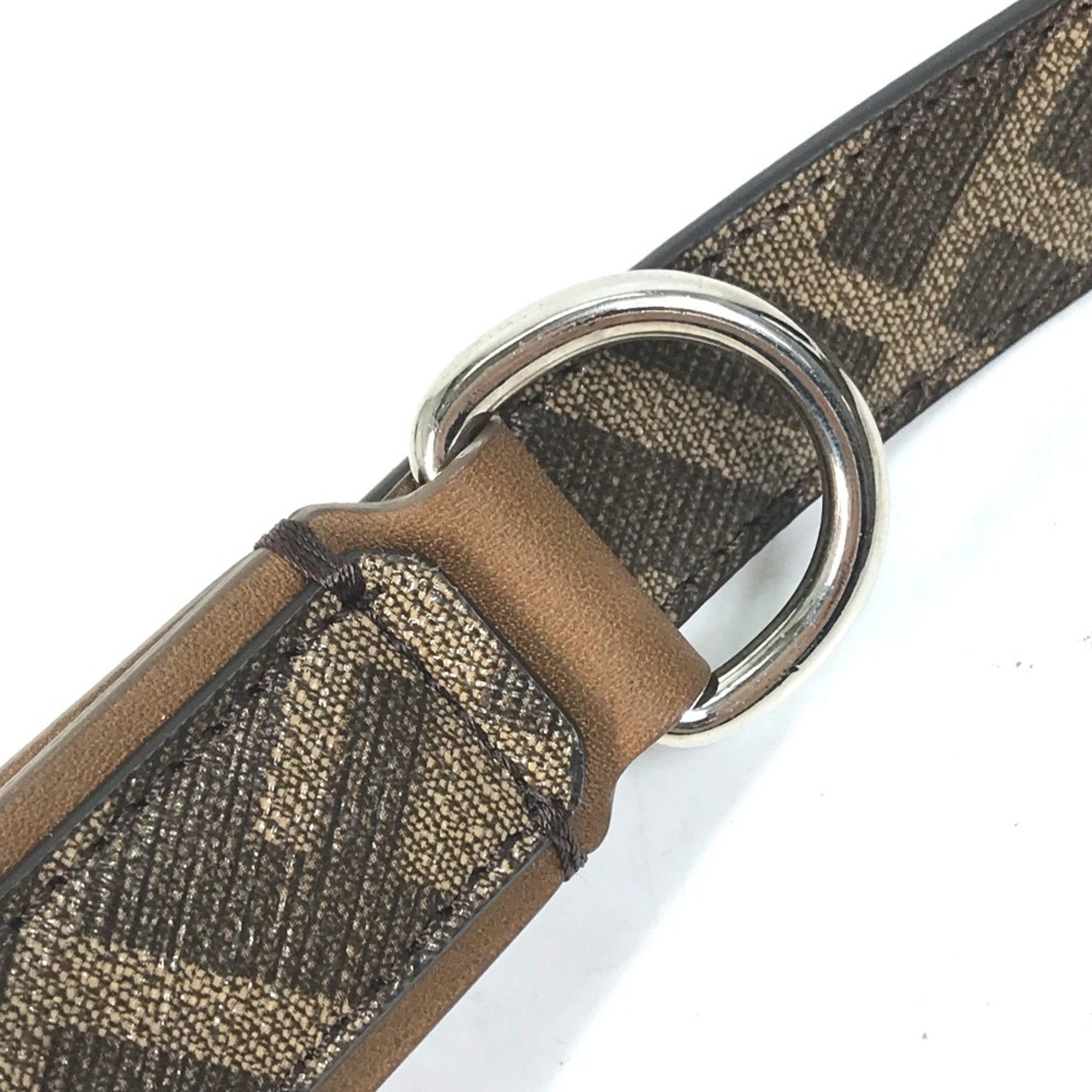 Fendi 8AC012 Zucca pet dog dog walk Lead Brown