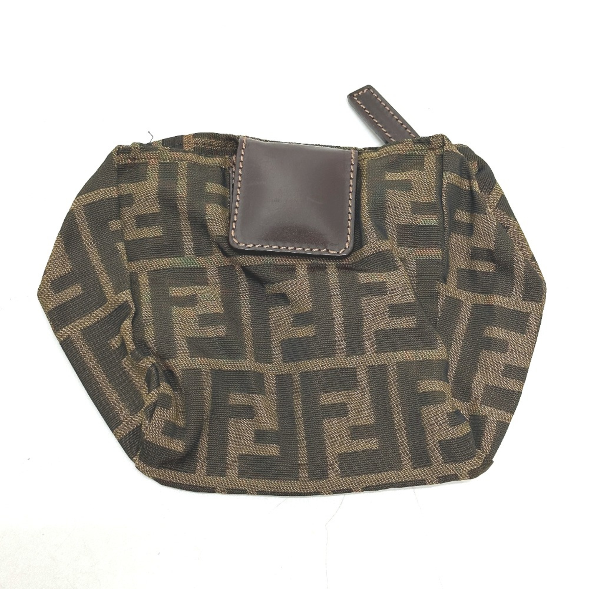 Fendi 26539 Zucca Pouch Brown