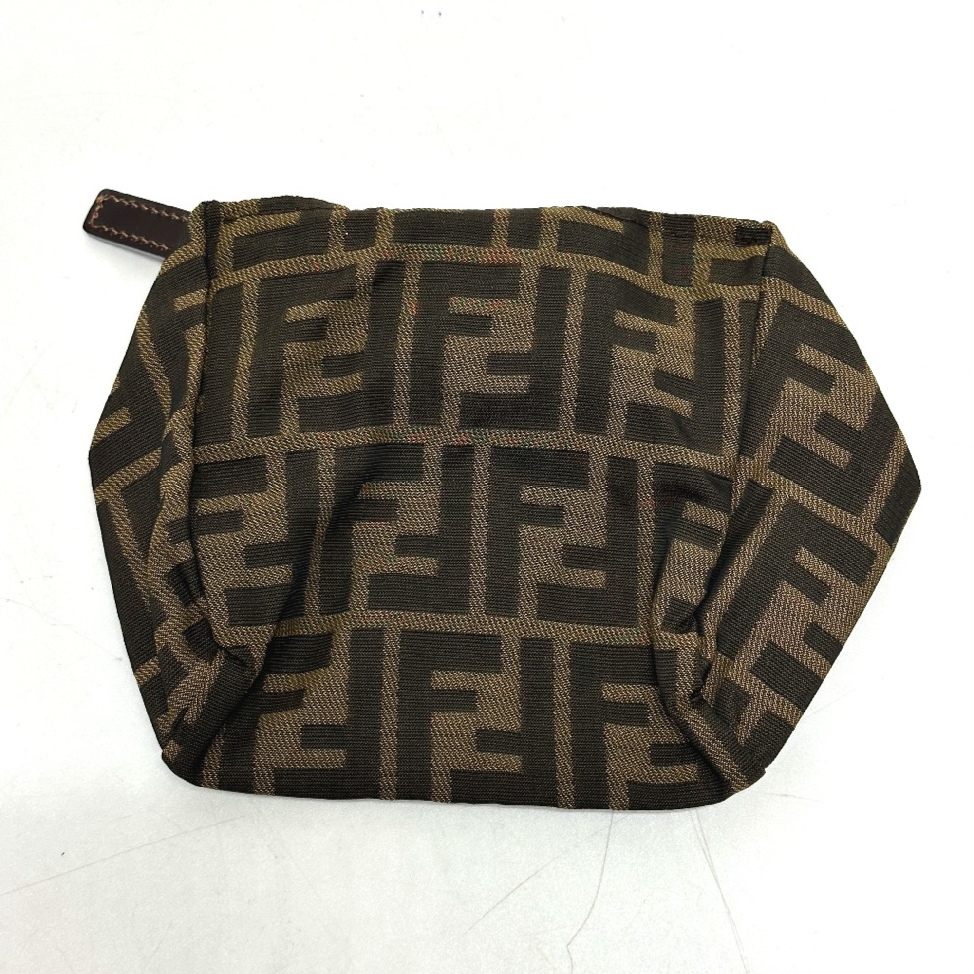 Fendi 26539 Zucca Pouch Brown