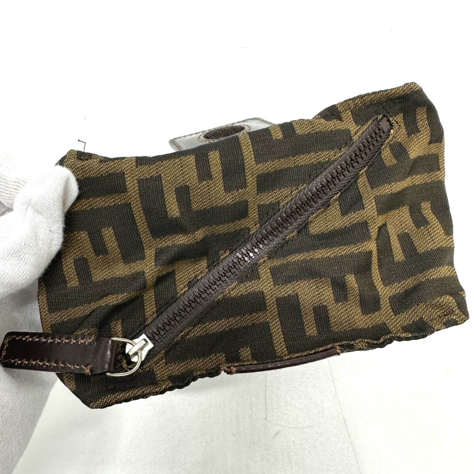 Fendi 26539 Zucca Pouch Brown