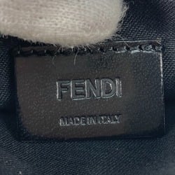 Fendi 7M0164 Logo Bicolor Pass case Card Case Gray Based White