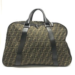 Fendi Zucca FF logo Bag Duffle Bag Brown