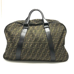 Fendi Zucca FF logo Bag Duffle Bag Brown