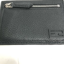 Fendi 7M0310 Fragment case Coin Compartment Wallet coin purse Black