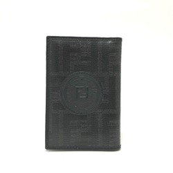 Fendi 7M0262 logo Pass case Card Case Black