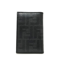 Fendi 7M0262 logo Pass case Card Case Black