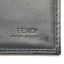 Fendi 7M0262 logo Pass case Card Case Black