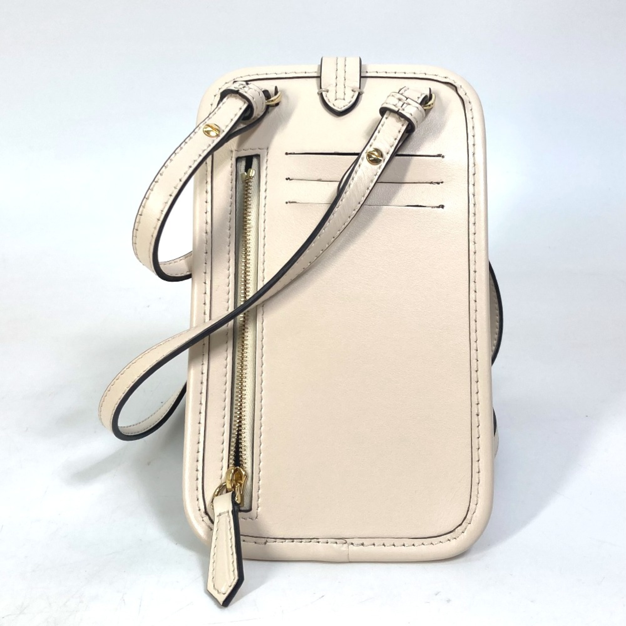 Fendi 7AS131 Smartphone case Orlock Shoulder Bag Crossbody Pouch Beige