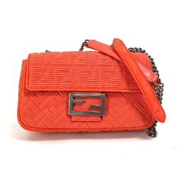 Fendi 8BR793 Double Chain bag Crossbody bag Shoulder Bag Red