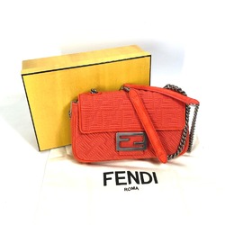 Fendi 8BR793 Double Chain bag Crossbody bag Shoulder Bag Red