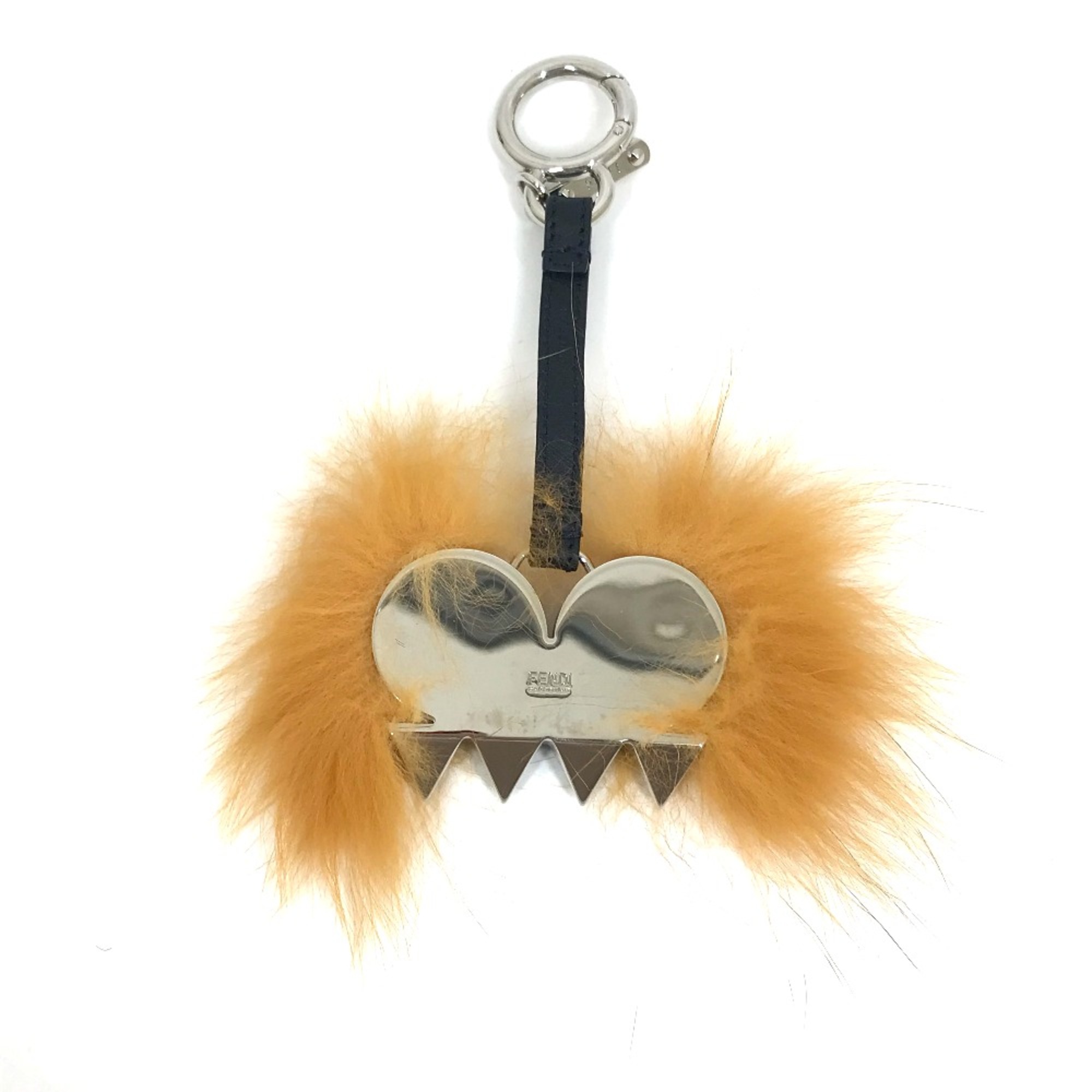 Fendi 7AR541 fur Key Holder Bag Charm Multicolore