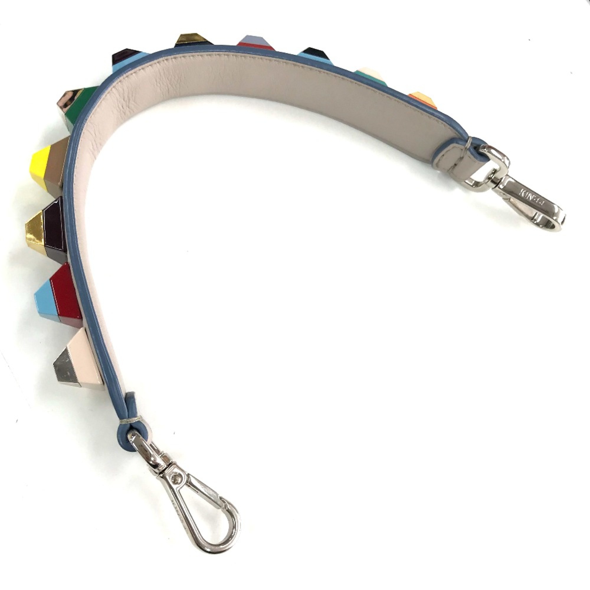 Fendi Studs Shoulder strap Gray x Multicolore