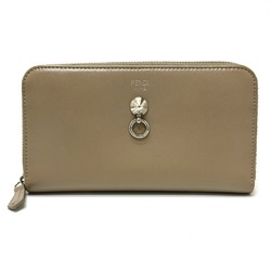 Fendi 8M0299 Zip Around Long Wallet Beige