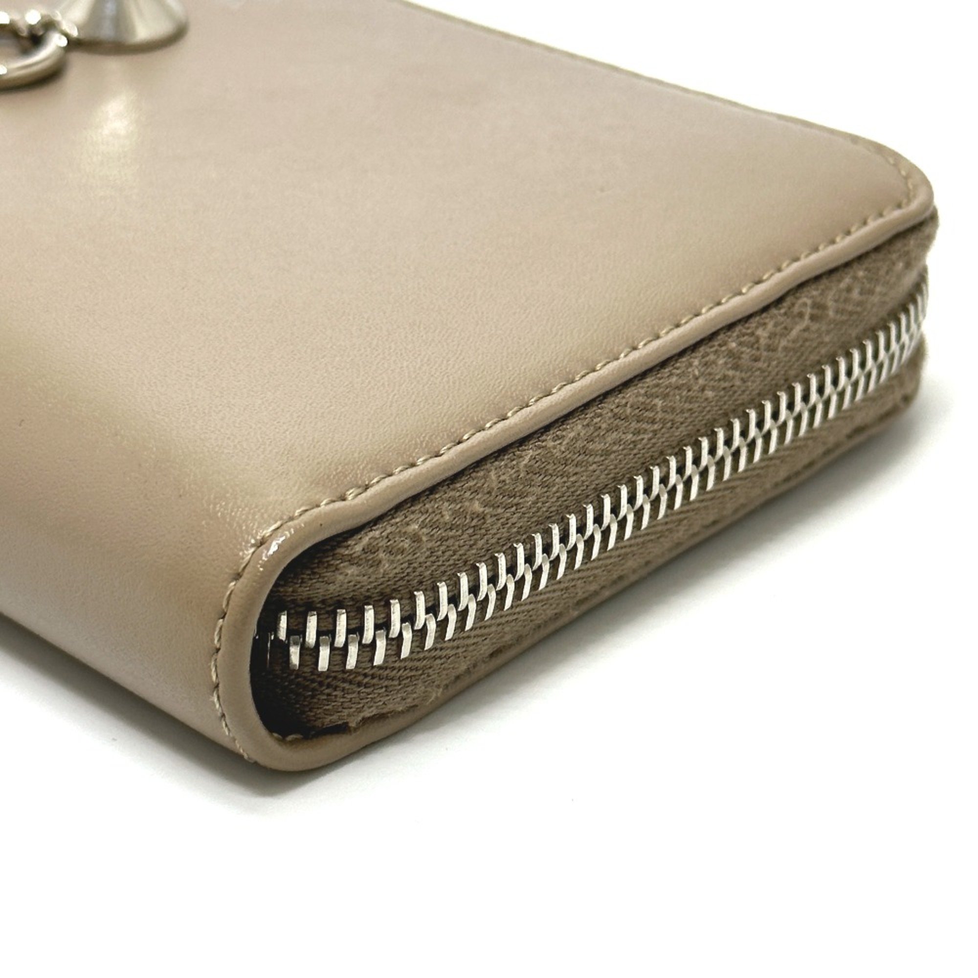 Fendi 8M0299 Zip Around Long Wallet Beige