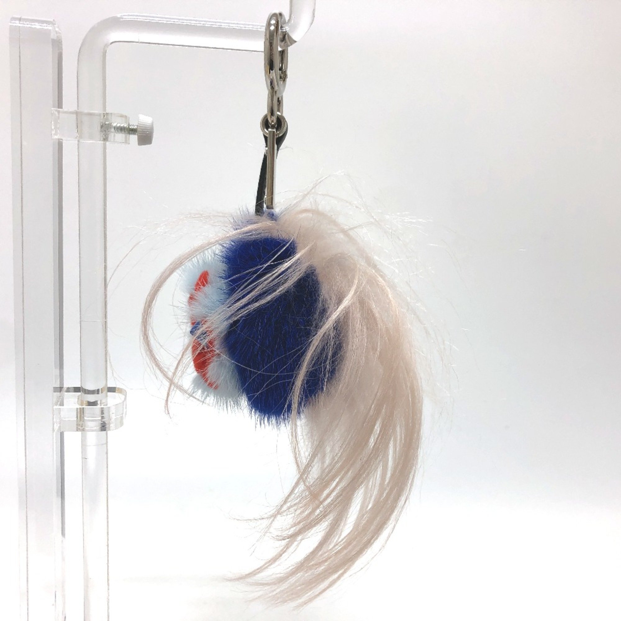 Fendi Bag Bugs monster Bag Charm blue SilverHardware