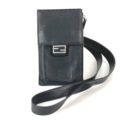 Fendi 7AS034 Crossbody Pochette phone pouch bag Shoulder Bag Black