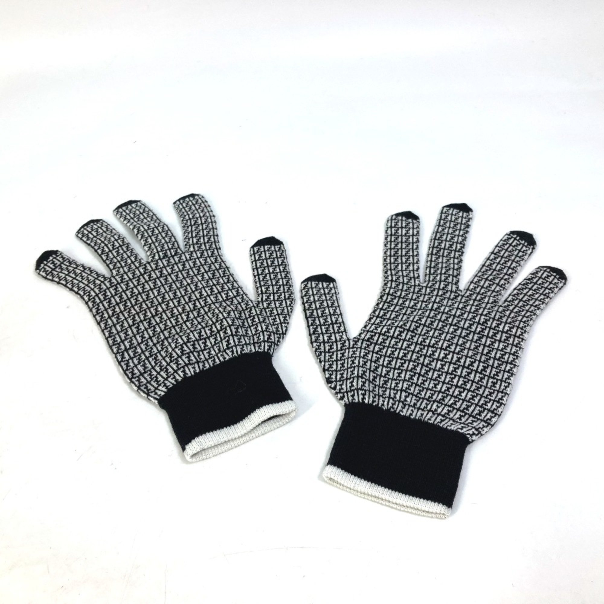 Fendi FXY010 gloves Glove Black White