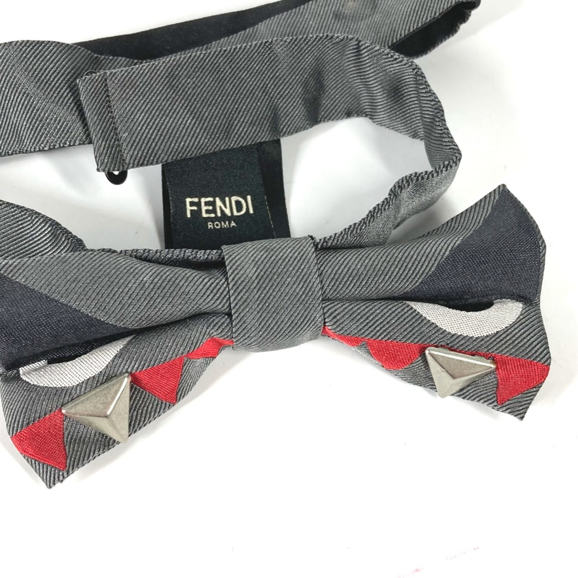 Fendi Studs accessories Necktie gray