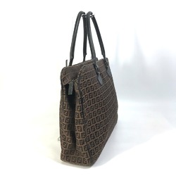 Fendi Zucchino Bag Duffle Bag Hand Bag Brown