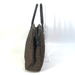 Fendi Zucchino Bag Duffle Bag Hand Bag Brown