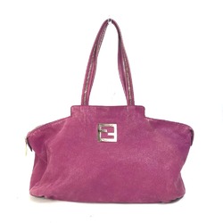 Fendi logo Bag Tote Bag shawl Shoulder Bag purple