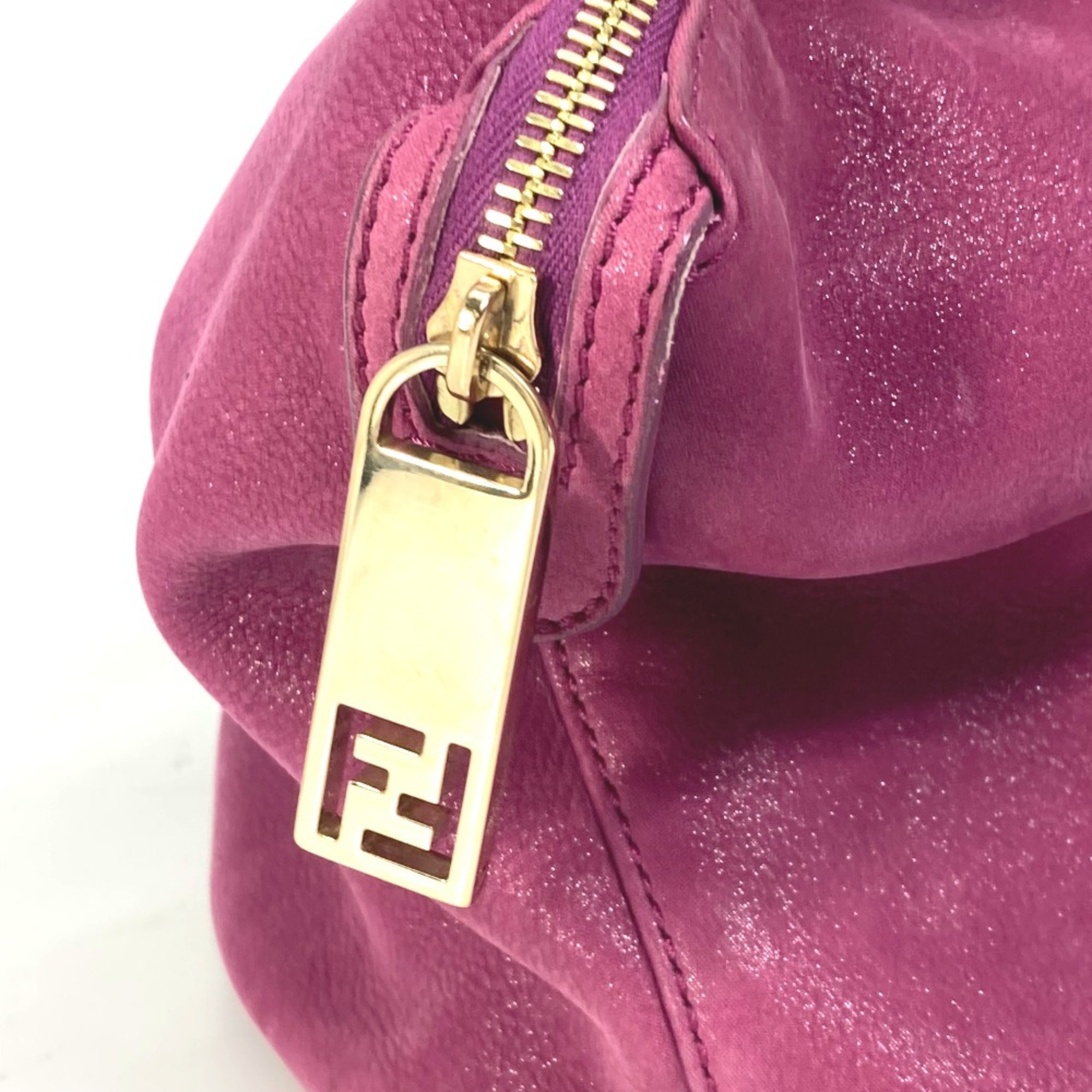 Fendi logo Bag Tote Bag shawl Shoulder Bag purple