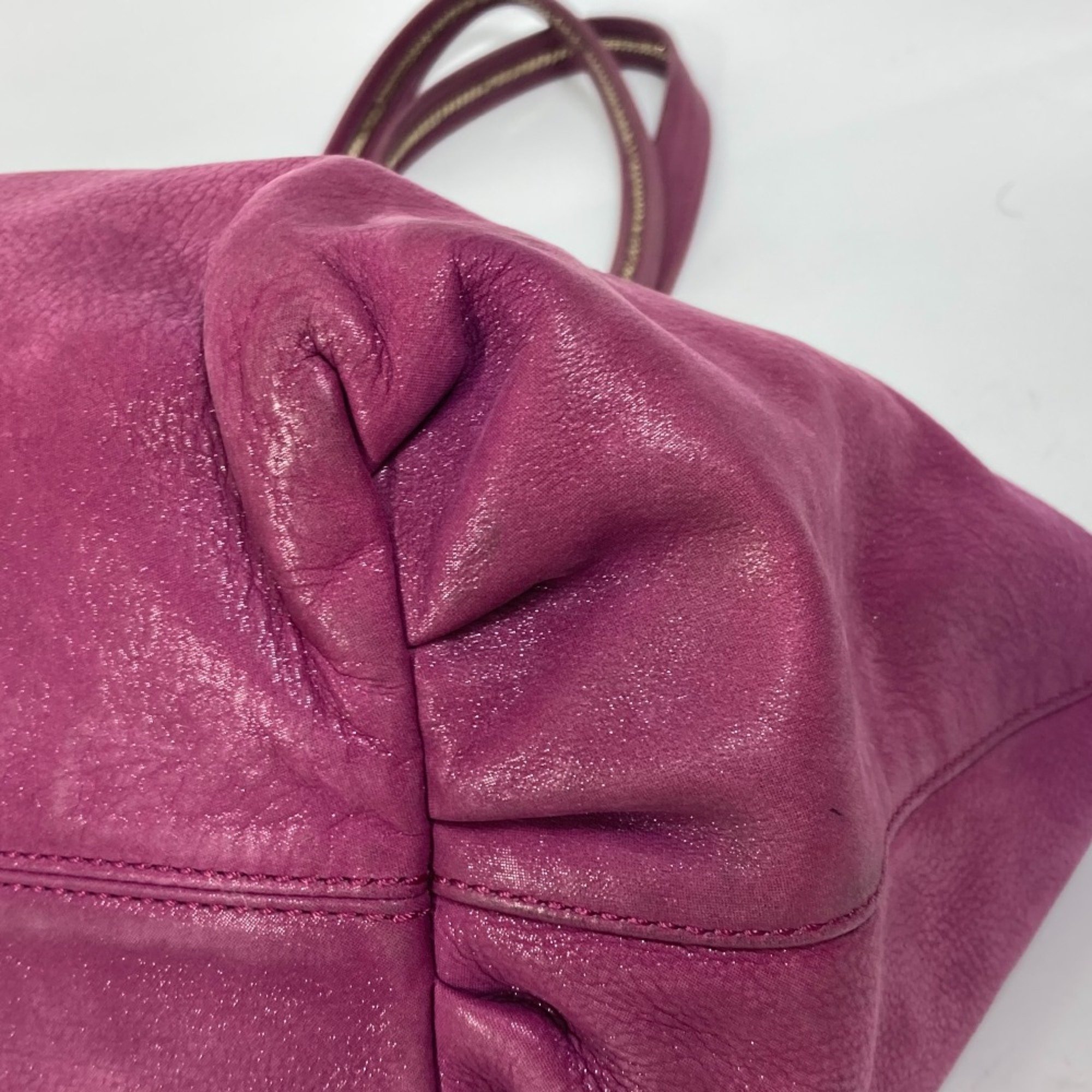 Fendi logo Bag Tote Bag shawl Shoulder Bag purple