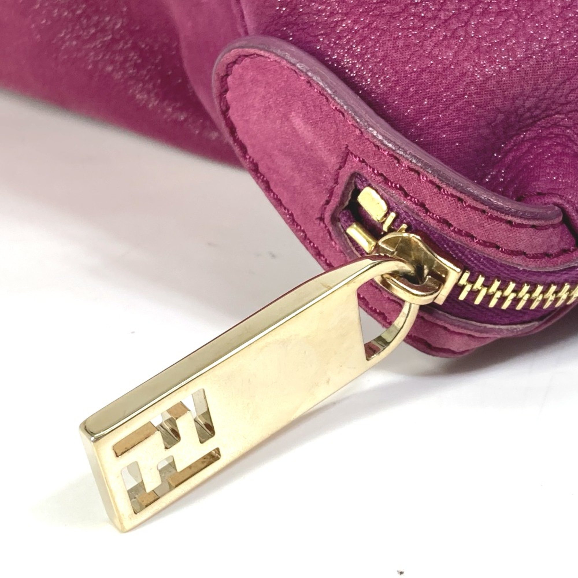 Fendi logo Bag Tote Bag shawl Shoulder Bag purple