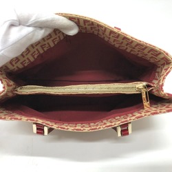 Fendi 8BH132 Zucchino bag shawl Hand Bag Red GoldHardware