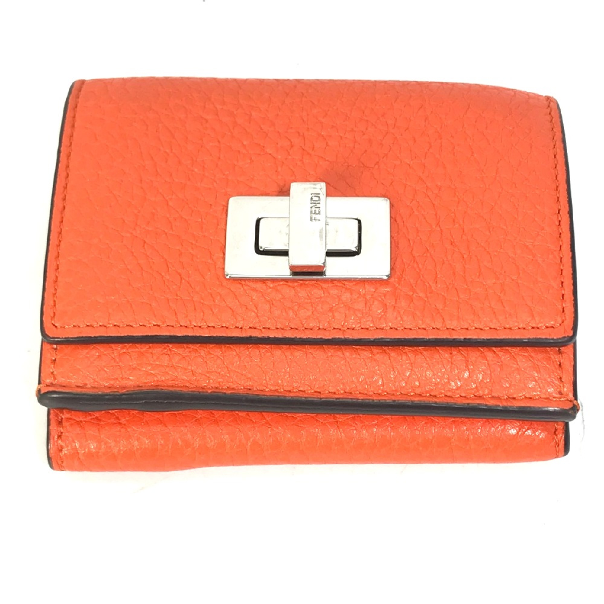 Fendi 8M0426 Wallet Trifold wallet Orange