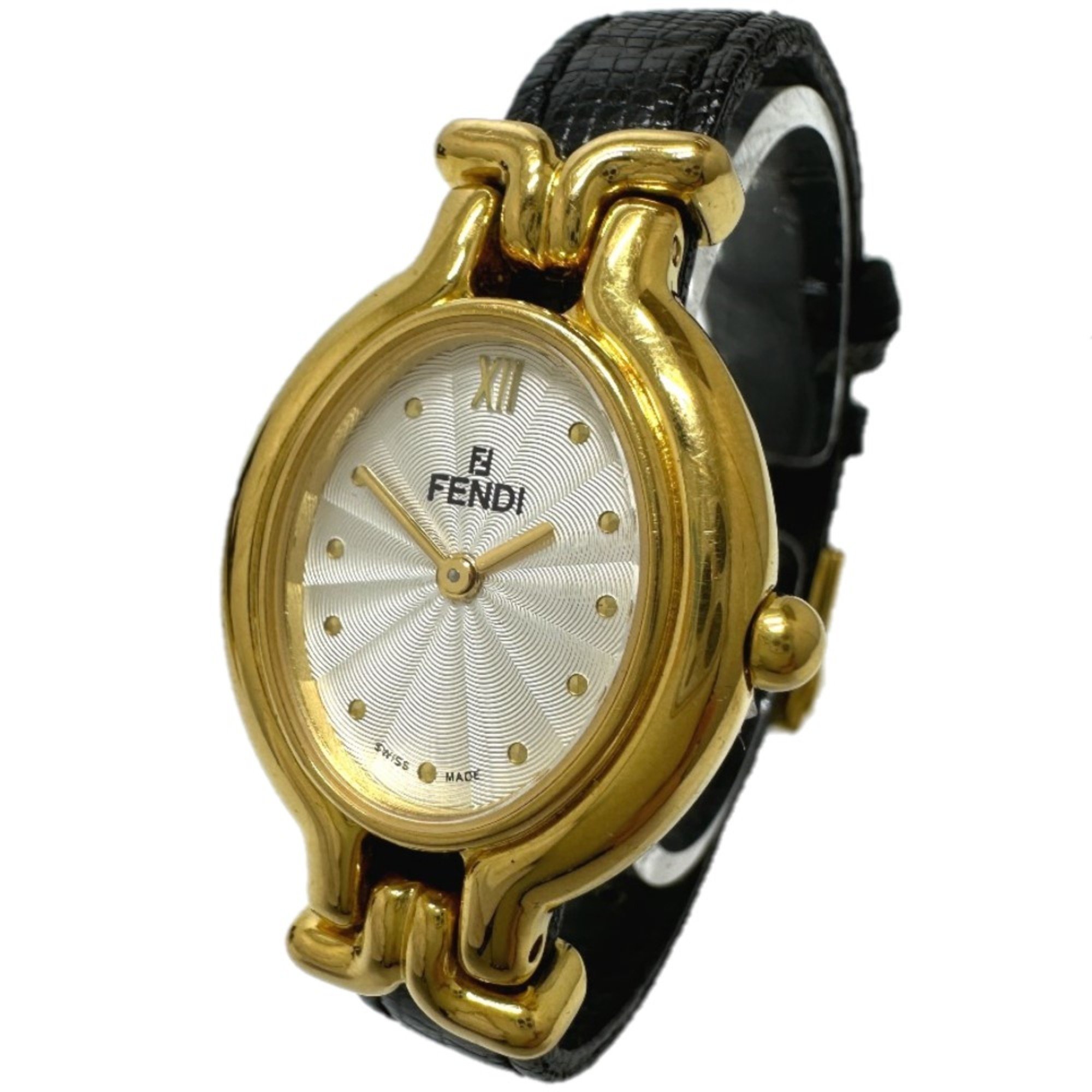 Fendi 640L Quartz Wristwatch Gold