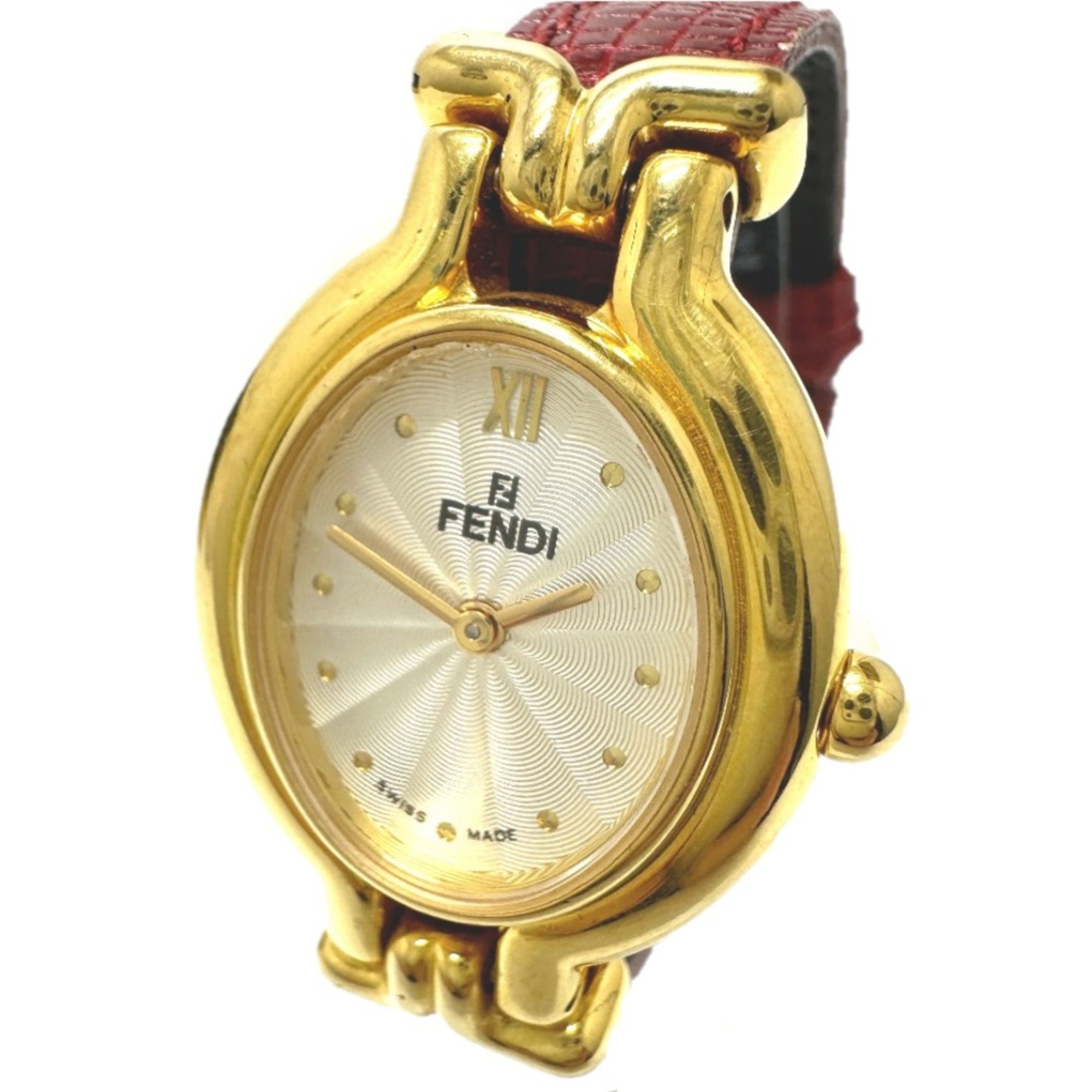 Fendi 640L Quartz Wristwatch Gold