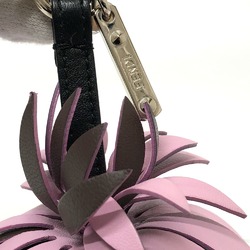 Fendi 7AR577 fruit pineapple Key Holder Bag Charm Green Pink /SilverHardware