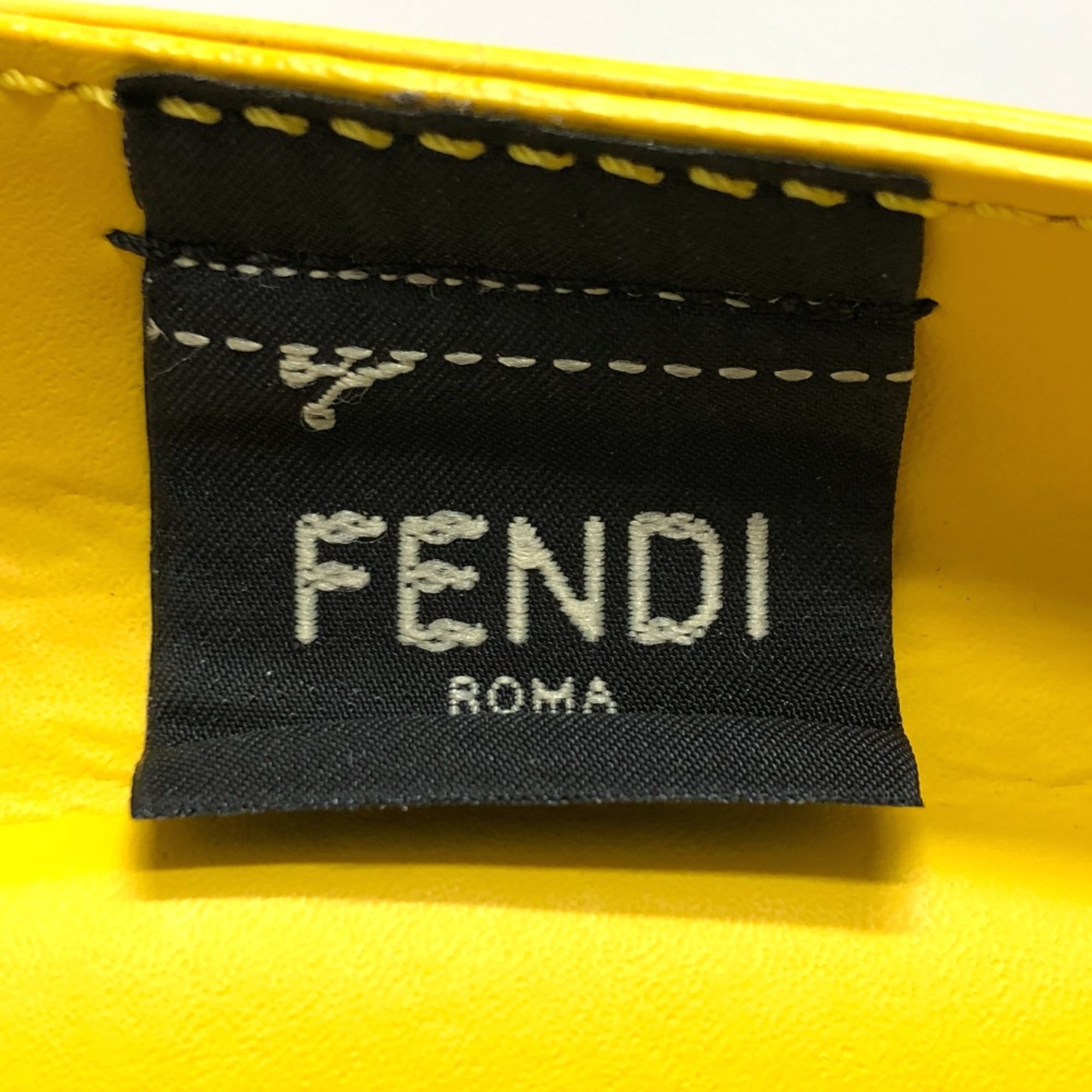 Fendi 8BH389 Basket bag Hand Bag yellow GoldHardware