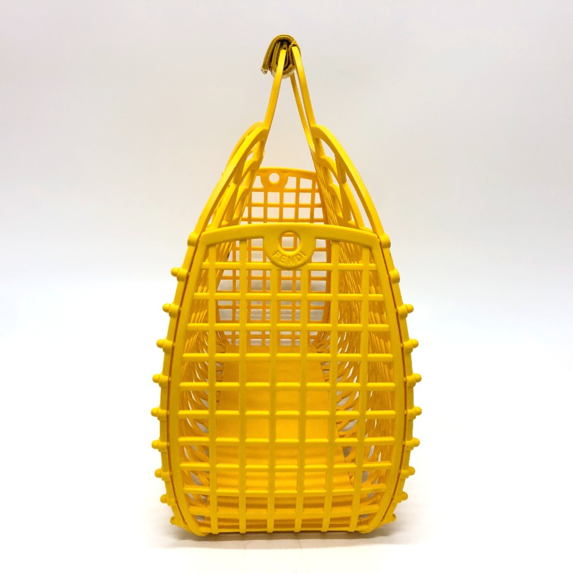 Fendi 8BH389 Basket bag Hand Bag yellow GoldHardware