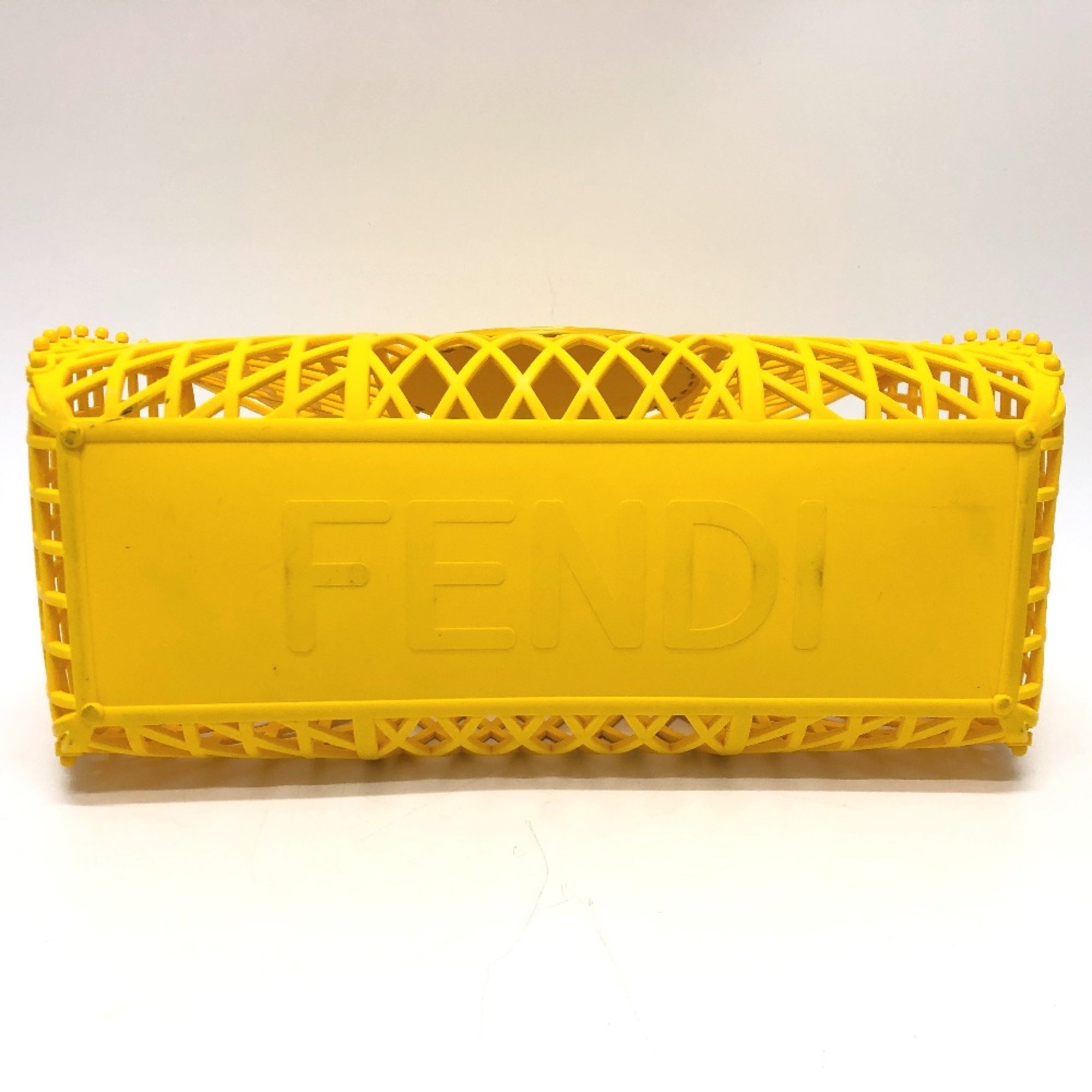 Fendi 8BH389 Basket bag Hand Bag yellow GoldHardware