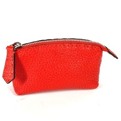 Fendi 8N0115 Mini pouch coin purse Coin Compartment Wallet Pouch Red