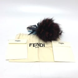 Fendi 7AR677 fruits Key Holder Bag Charm wine-red blue