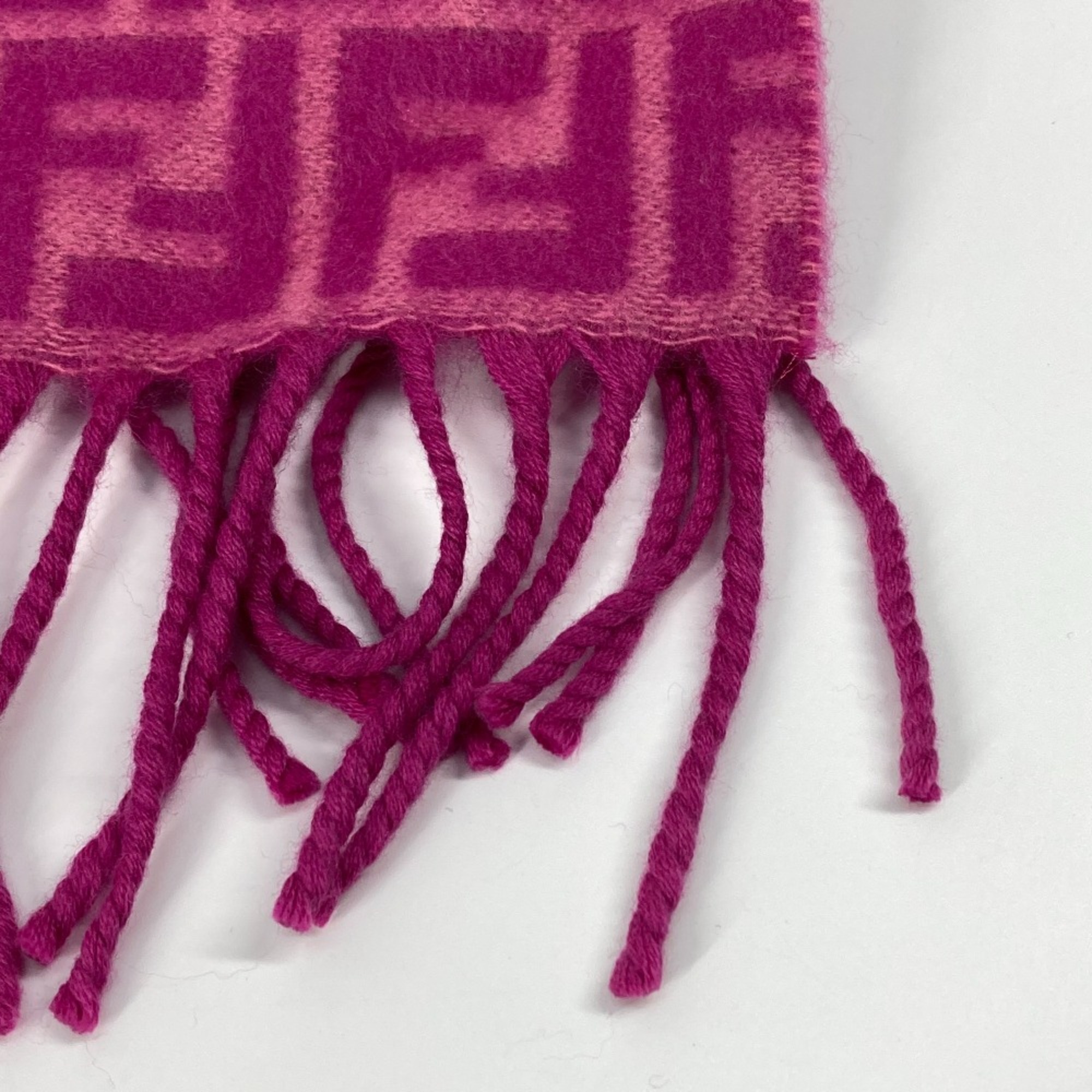 Fendi FXT416 fringe Scarf pink