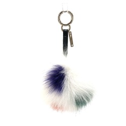 Fendi Key Holder Accessories Accessories Bag Charm White Multicolore/Black/SilverHardware