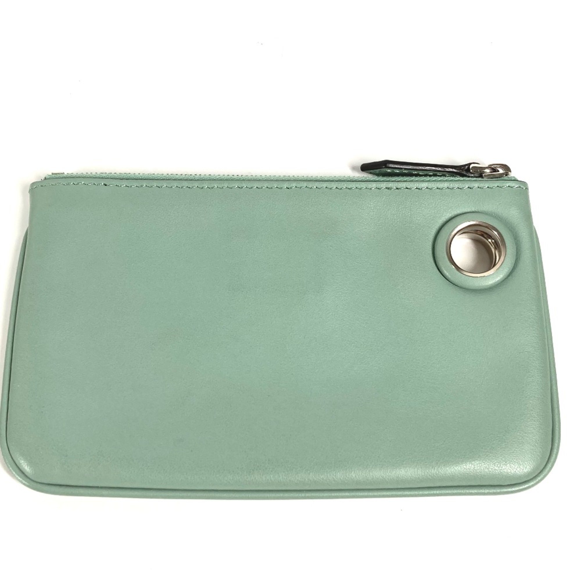 Fendi 8BS007 coin purse Wallet Pouch Green