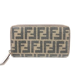 Fendi 7M0174 Zip Around Long Wallet Long Wallet Brown GoldHardware