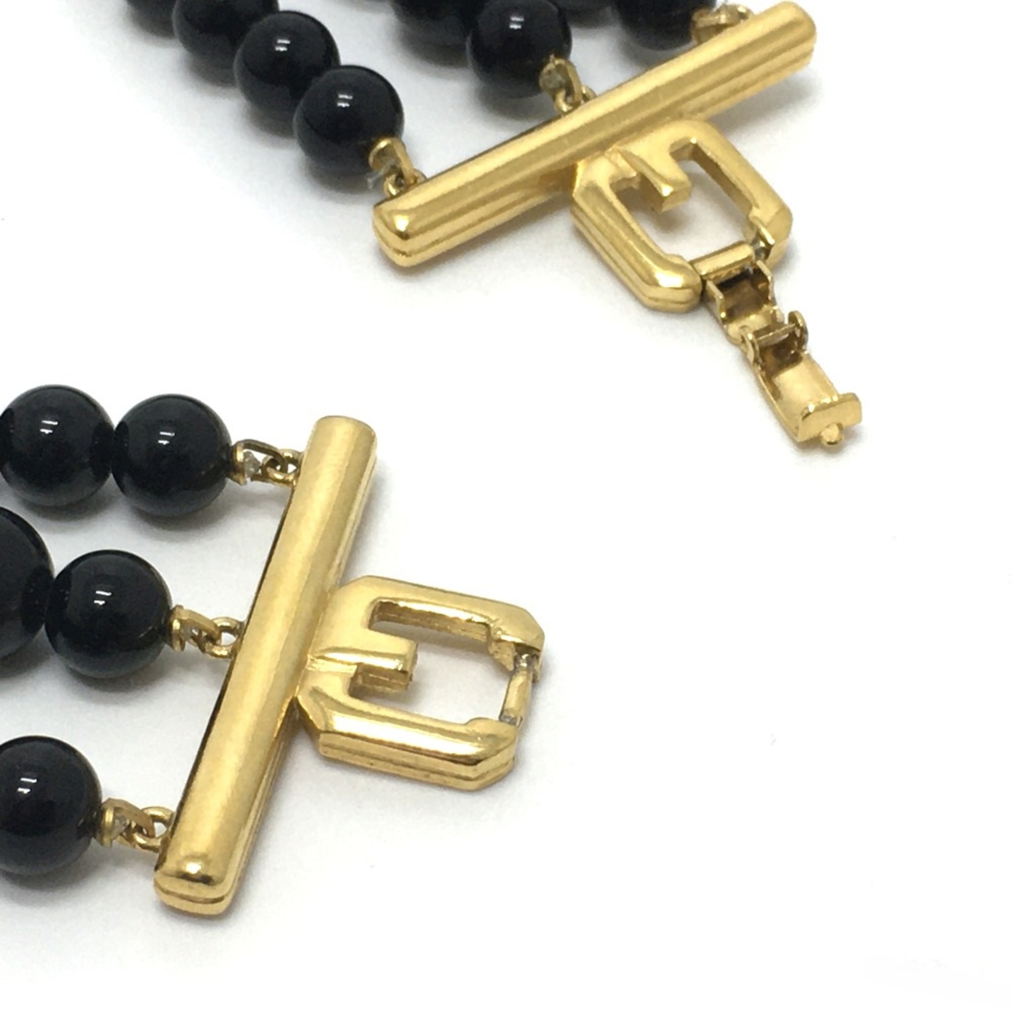 Givenchy 3 stations Accessories necklace Necklace Black x White GoldHardware