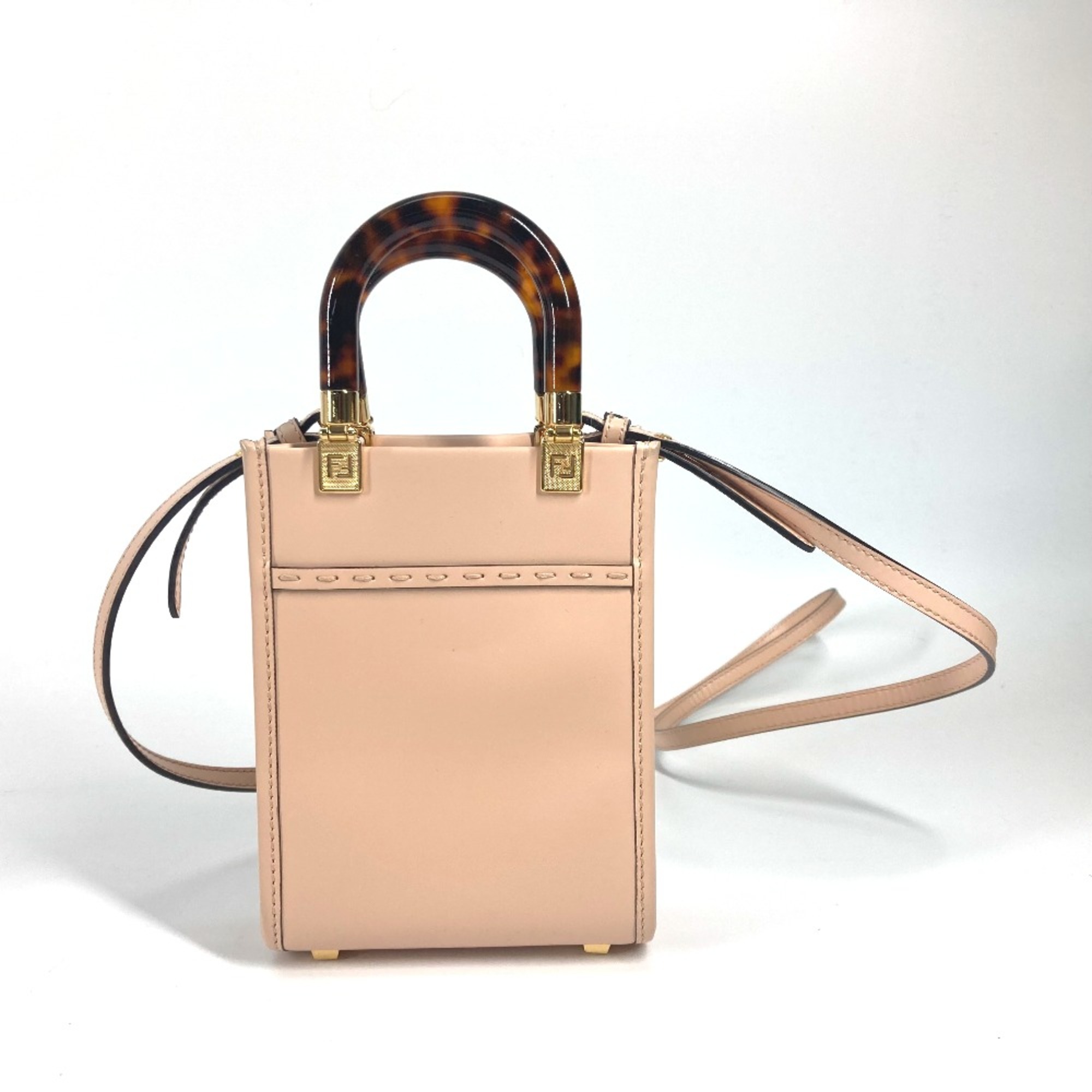 Fendi 8BS051 Shoulder Bag Crossbody bag 2WAY Hand Bag BeigeBased