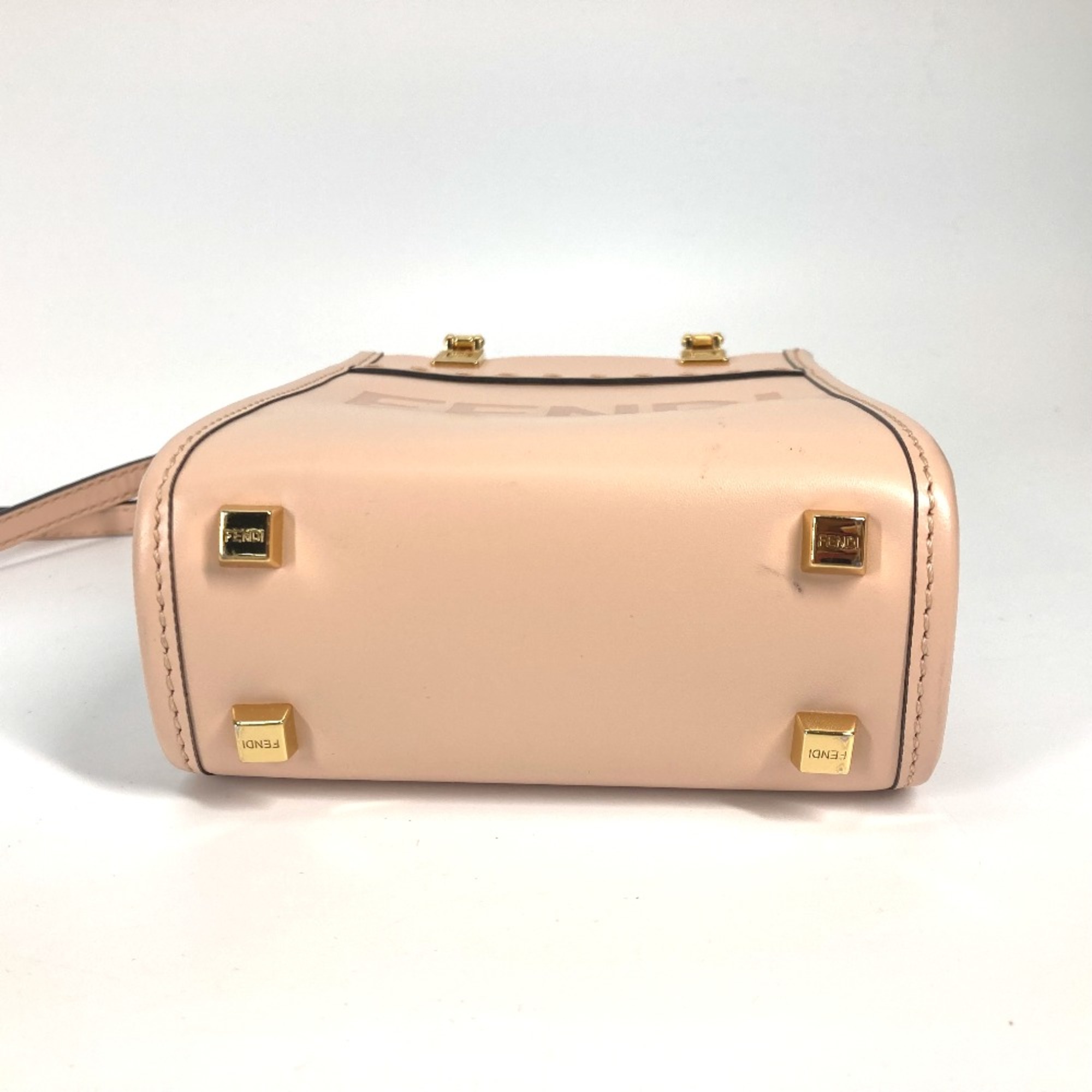 Fendi 8BS051 Shoulder Bag Crossbody bag 2WAY Hand Bag BeigeBased