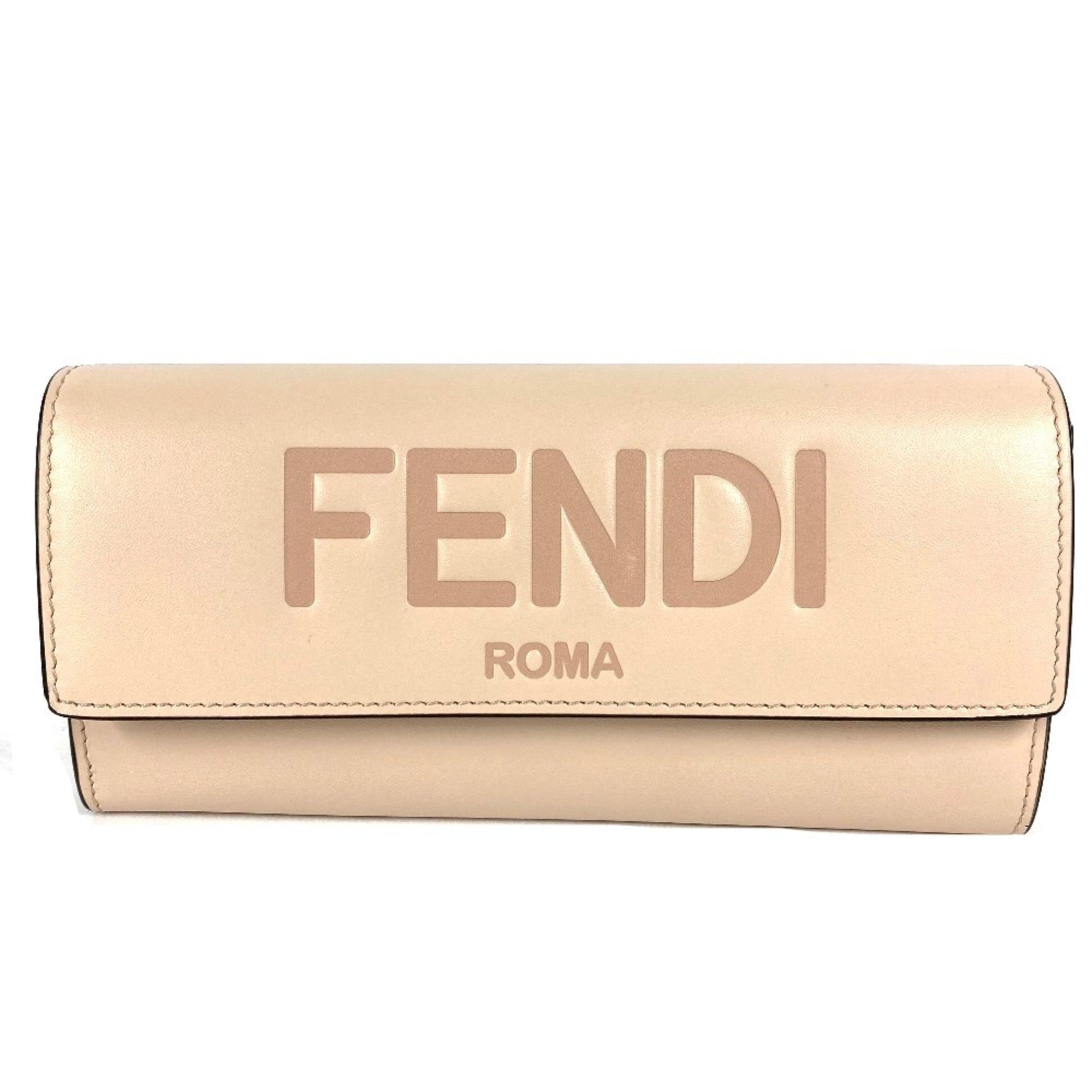 Fendi 8M0251 Long wallet flap Long Wallet Beige