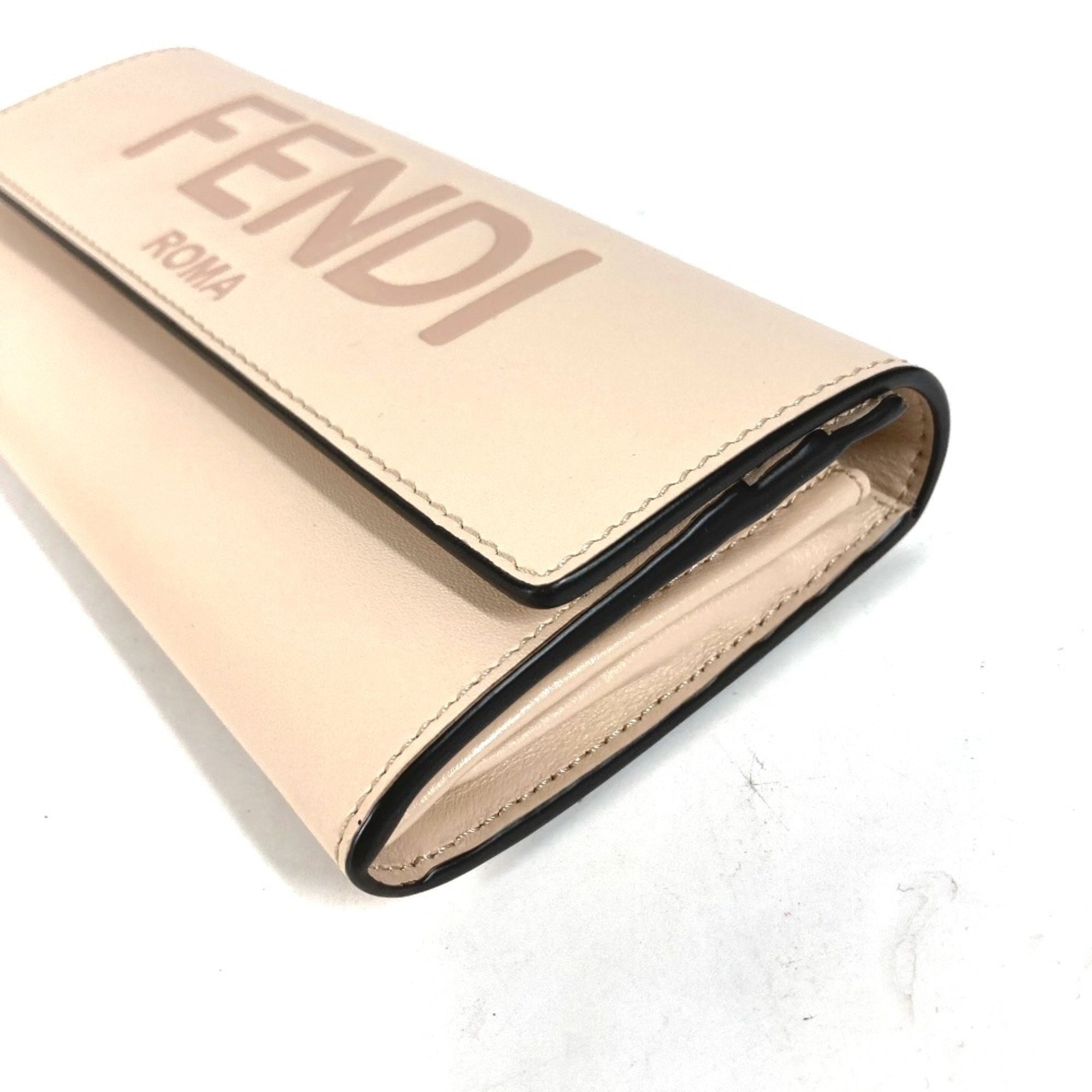 Fendi 8M0251 Long wallet flap Long Wallet Beige