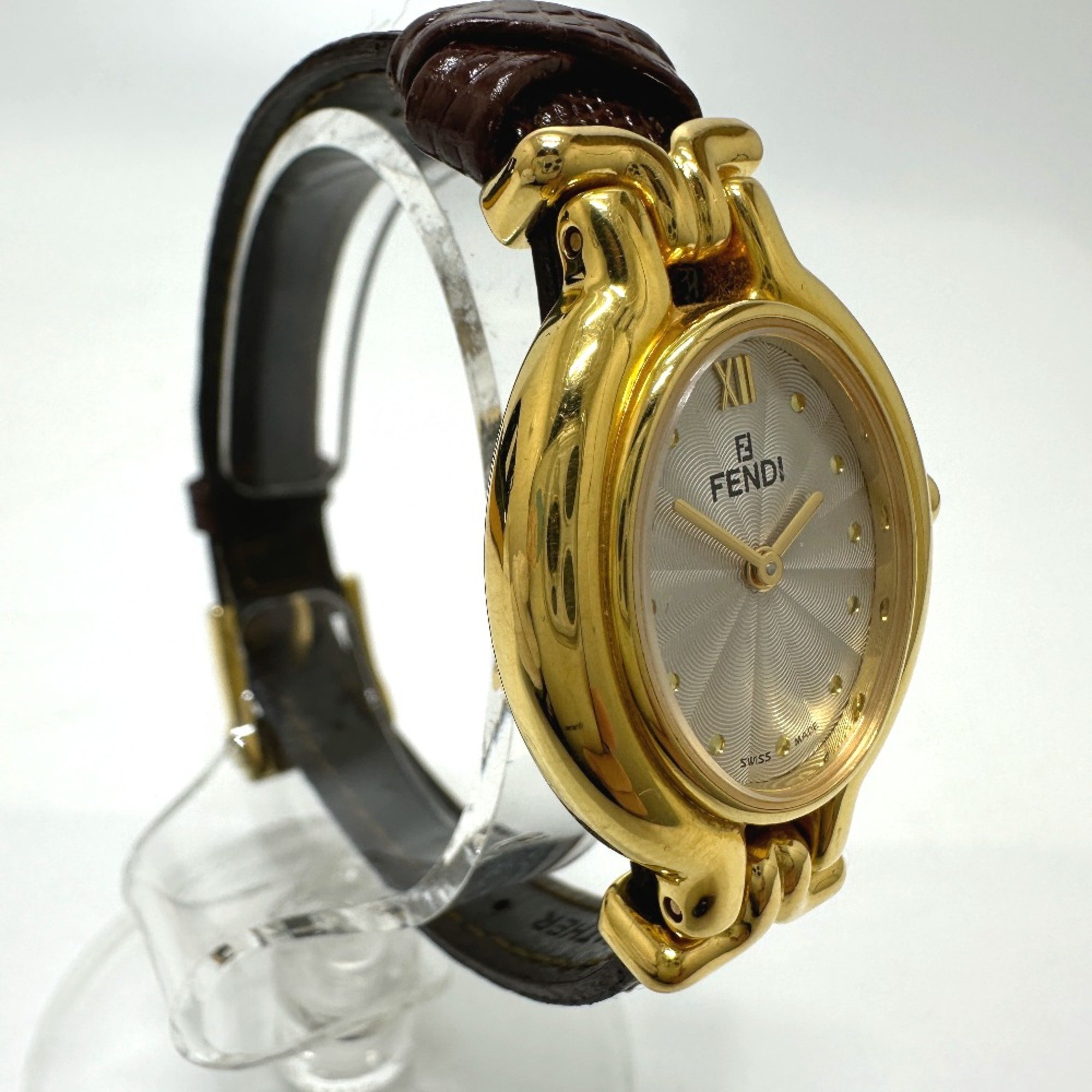 Fendi 640L Quartz Wristwatch Gold