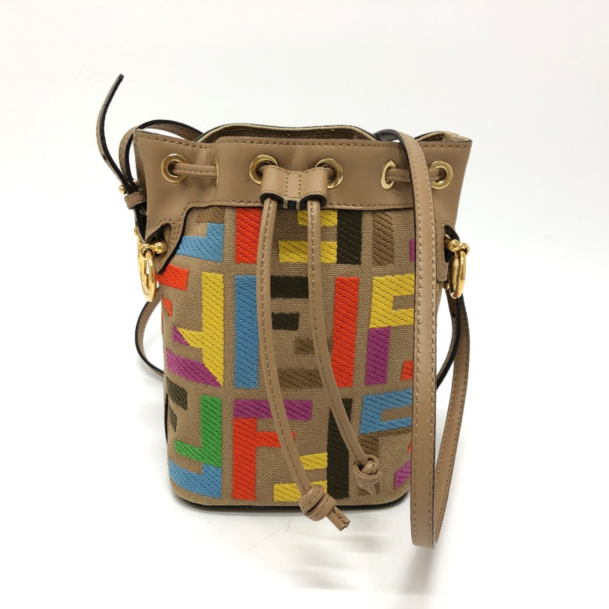 Fendi 8BS010 Zucca Purse Shoulder Crossbody Shoulder Bag Multicolore GoldHardware eLADY Globazone